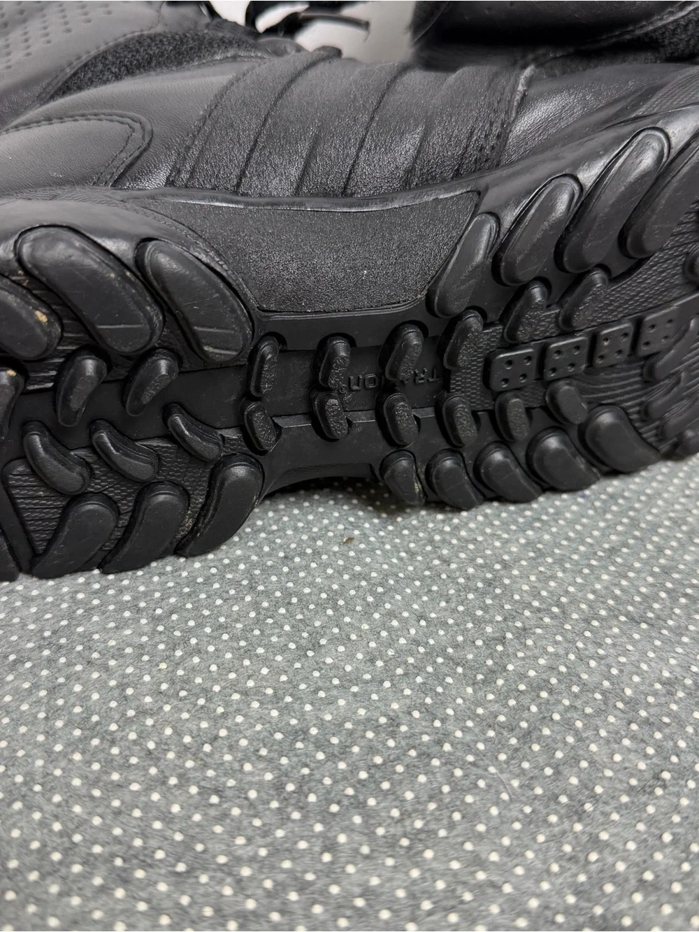 adidas Black High-Top Tactical Leather Boots
